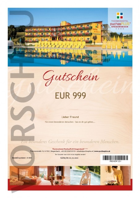 Wertgutschein Thermenhotel PuchasPLUS